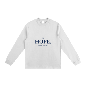 In Hope, Out pain - Theragape Shrink Mock Neck Sweatshirt