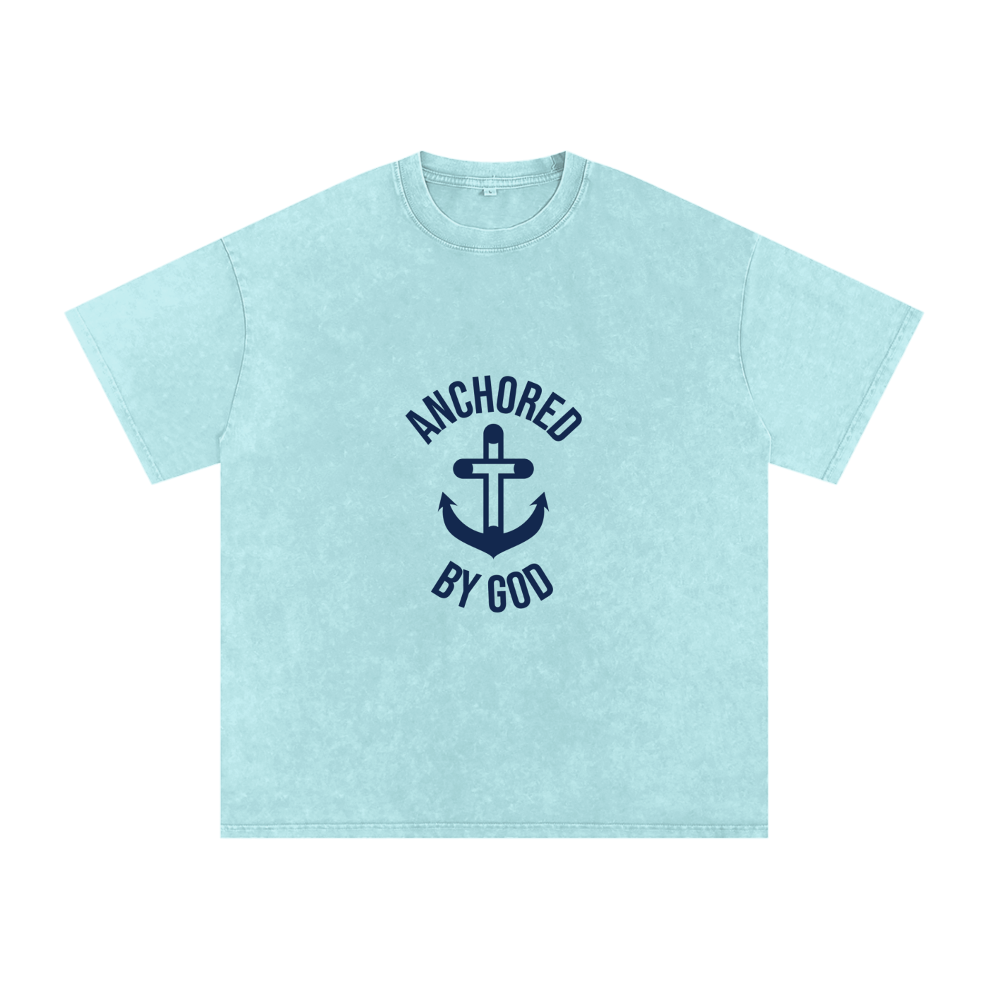 Anchored By God - T-Shirt - Image 3